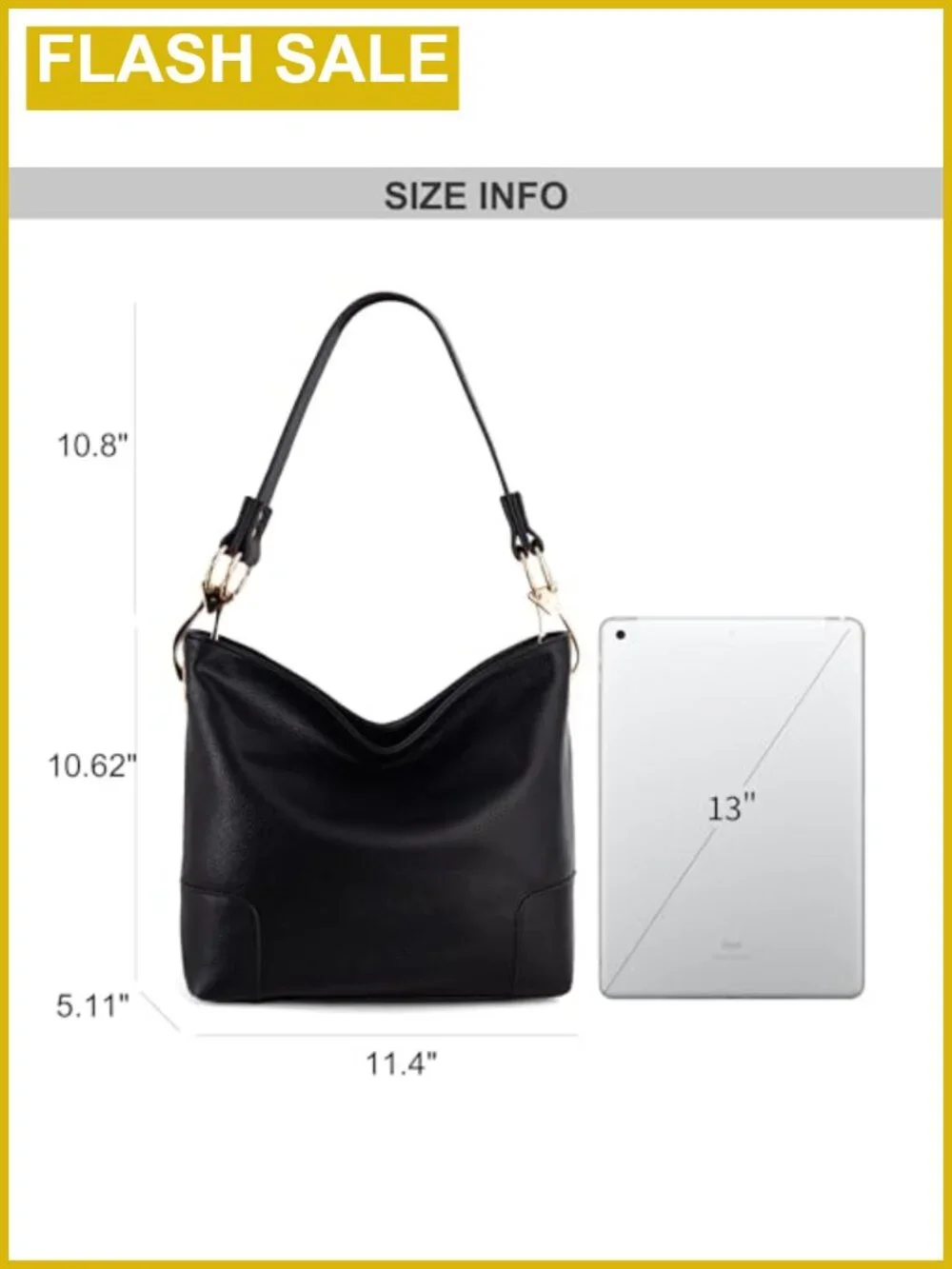 Faux Leather Hobo Bag for Women Top Handle Satchel Shoulder Purse